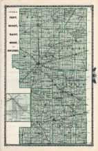 Platt, Dewitt, Macon, Shelby and Moultrie Counties Map, Farmer City, Illinois State Atlas 1876